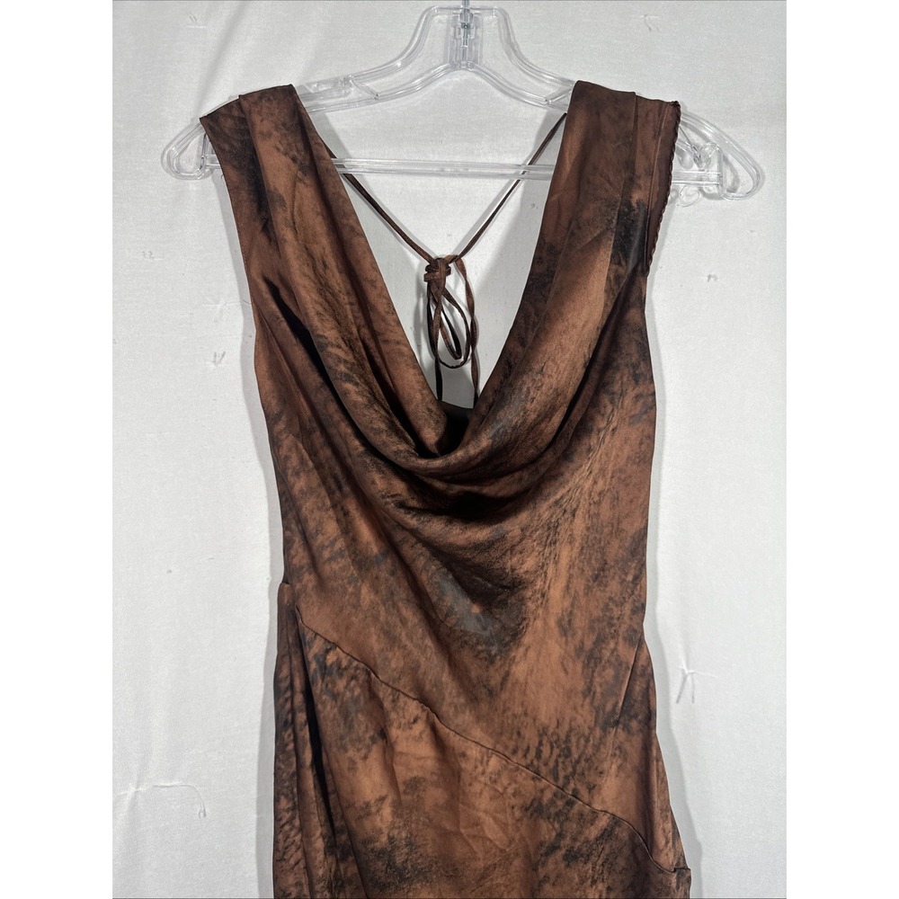 NEW $269 House‎ of CB [ Small ] ALAINA Antique Copper Bias Cut Maxi Dress 7064 - Picture 11 of 16